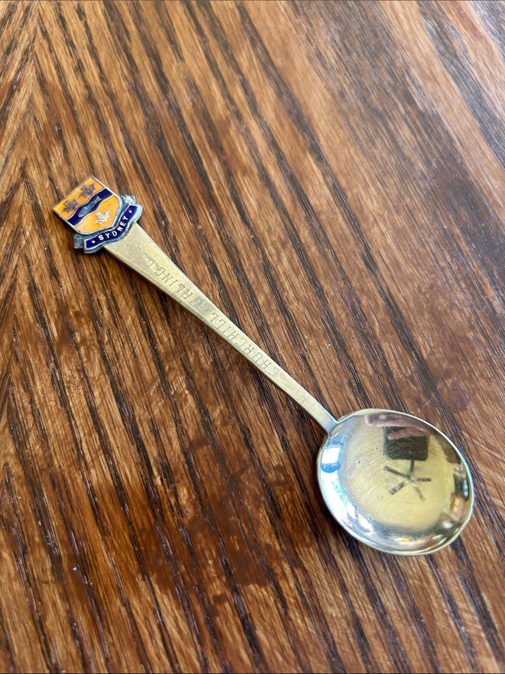 Vintage Sydney Churchill Curling Club Exquisite Plate EPNS Souvenir Spoon